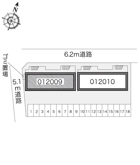 ★手数料０円★所沢市花園　月極駐車場（LP）